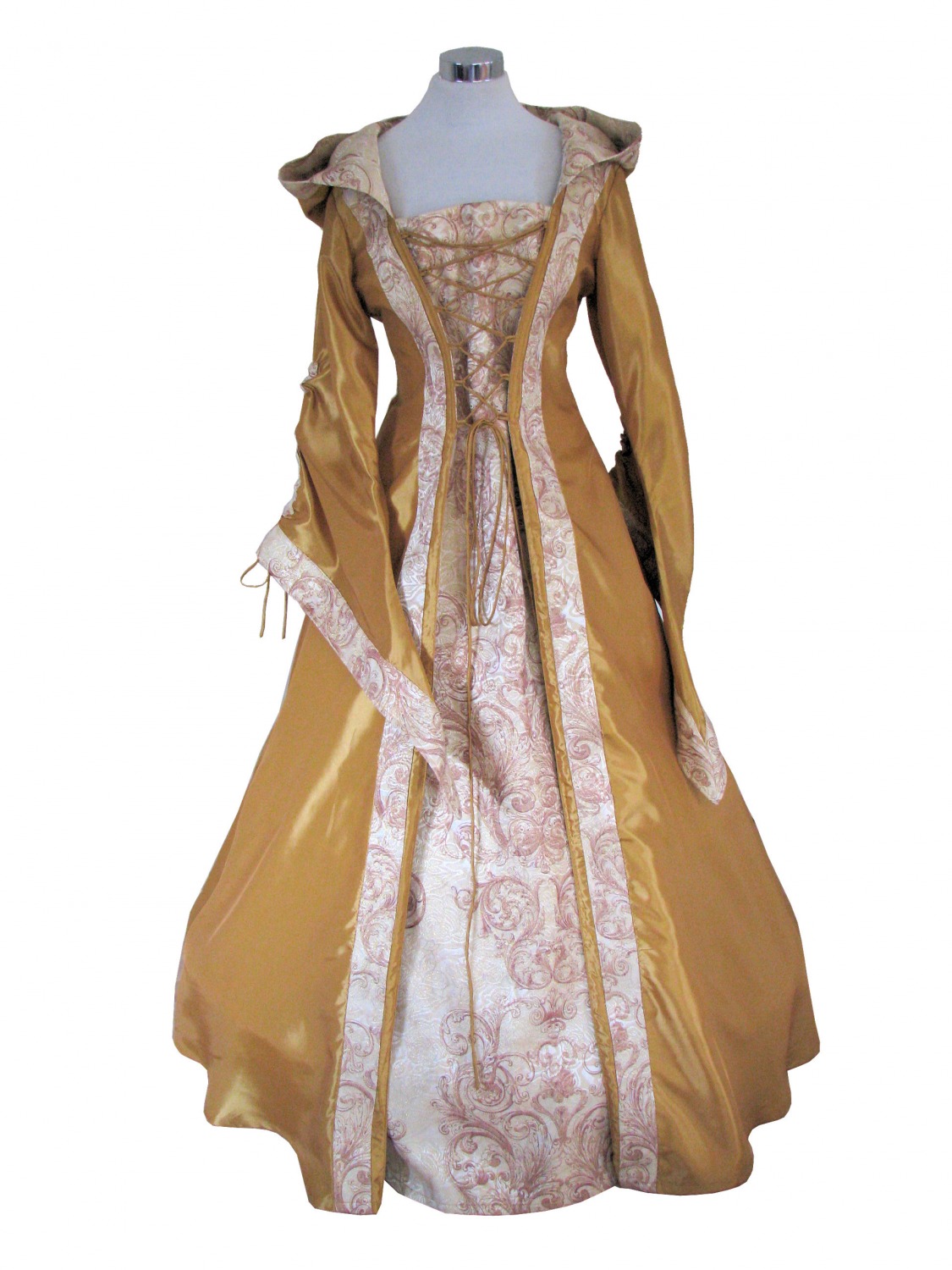 Ladies Medieval Renaissance Costume And Headdress Size 16 - 18 Image